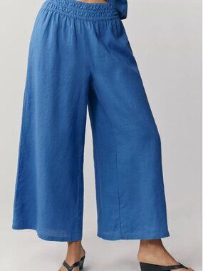 ANTHROPOLOGIE Somerset 100% Linen Pull-On Pants